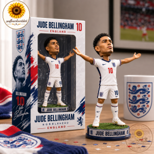 Jude Bellingham England Soccer Team Number 10 Celebration Bobblehead 3 Jude Bellingham England Soccer Team Number 10 Celebration Bobblehead